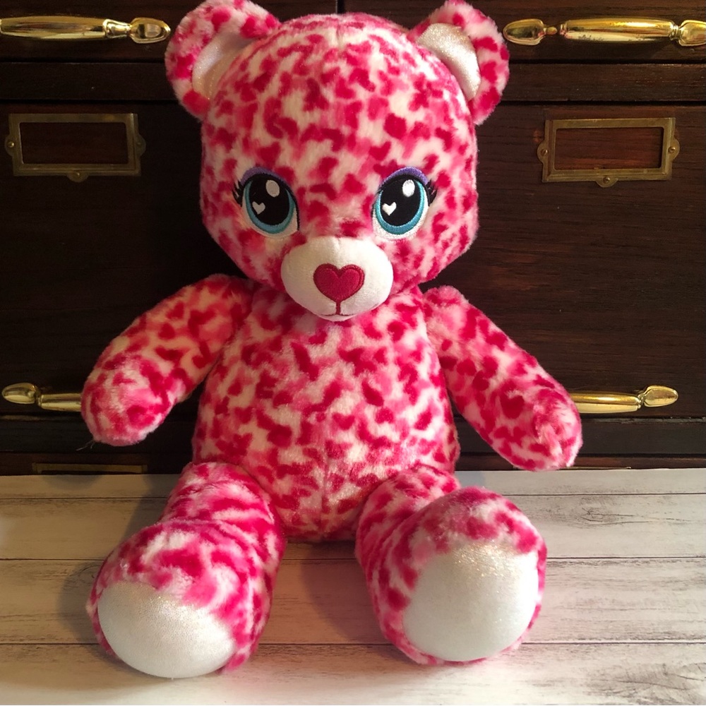 Build-A-Bear Pink Big Eyed Bear